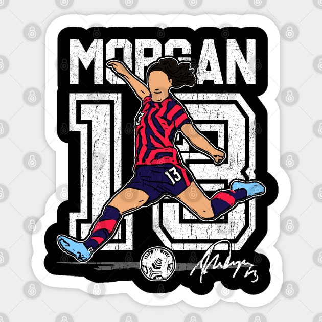 Alex Morgan (grungy) Sticker by RichyTor